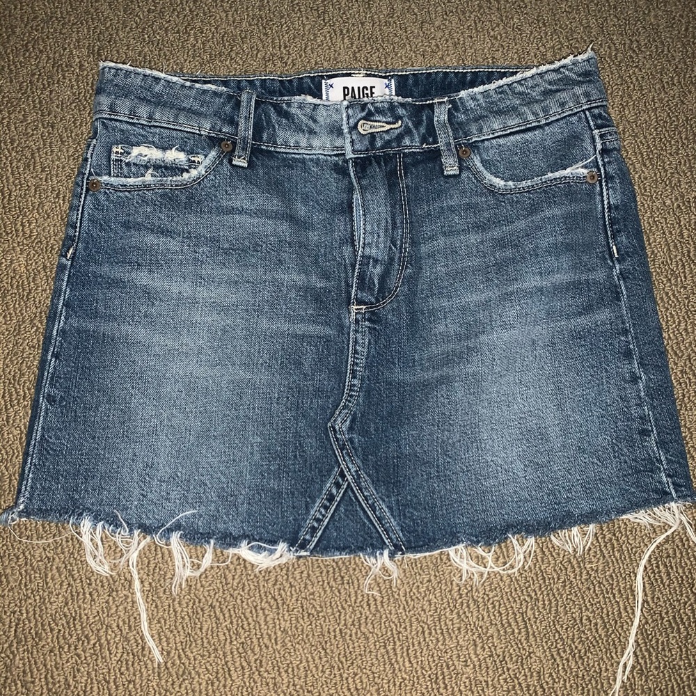 Paige denim jean skirt